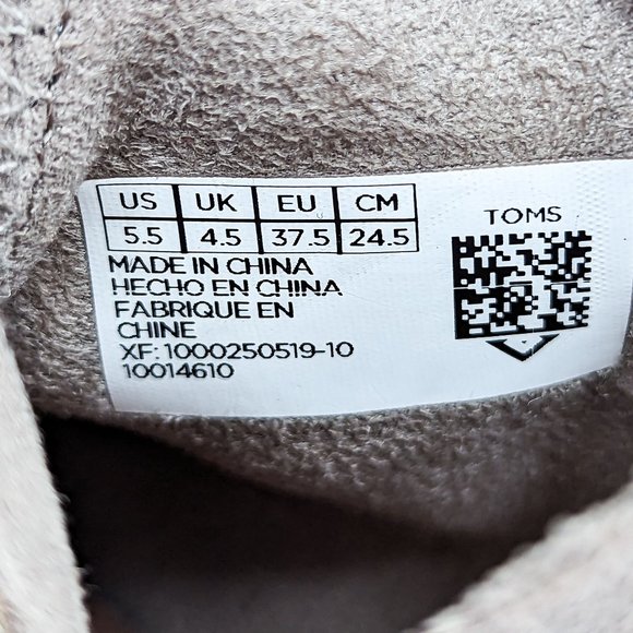 Toms Women Kelsey Sand Wedge Elastic Suede Booties size 5.5 - Picture 4 of 12